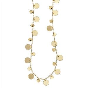 Lia Sophia long confetti drop necklace in Gold